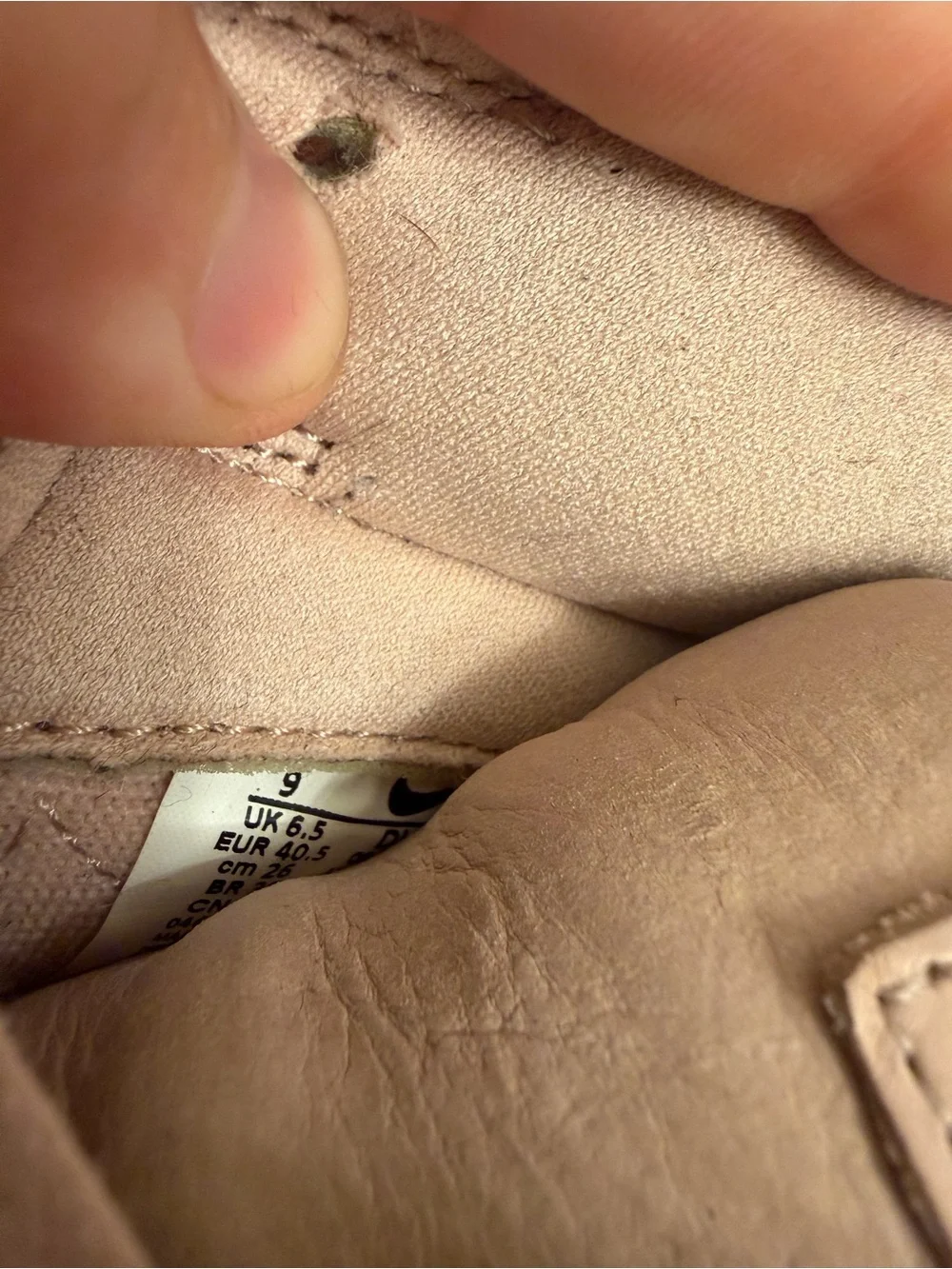 Nike Women’s Low-Top Suede Sneakers in Light Pink